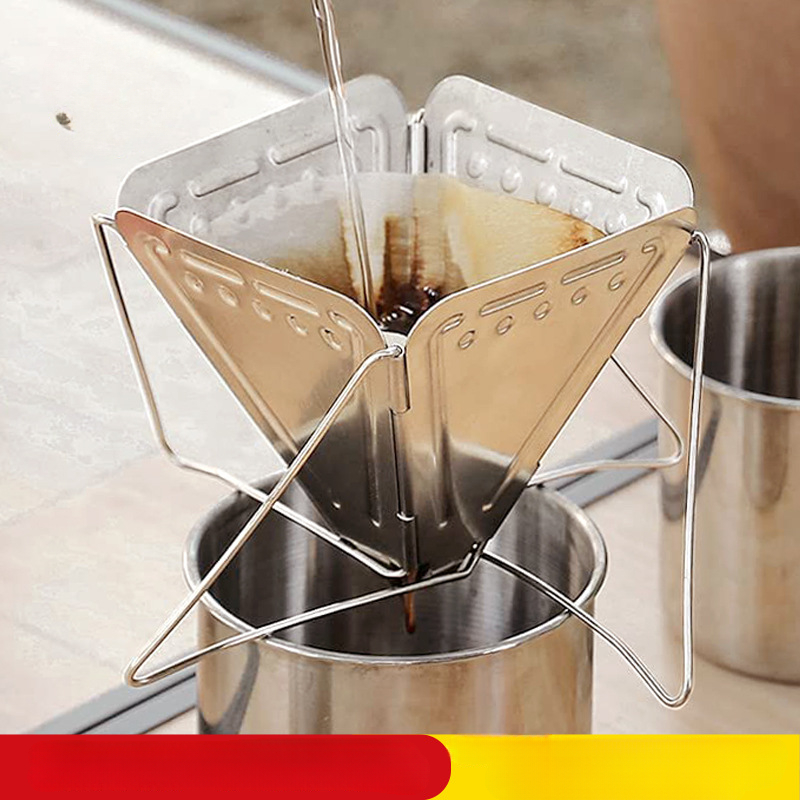 Camping Cooking Container - 304 paslanmaz çelik kahve damlama rafı