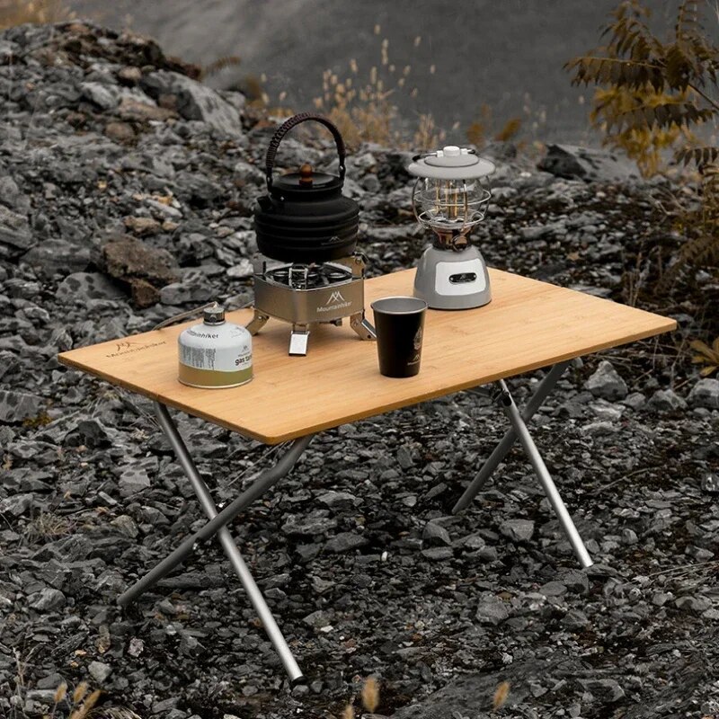 Camping Cooking Table - MOUNTAINHIKER açık kamp bambu 2/3 katlanır