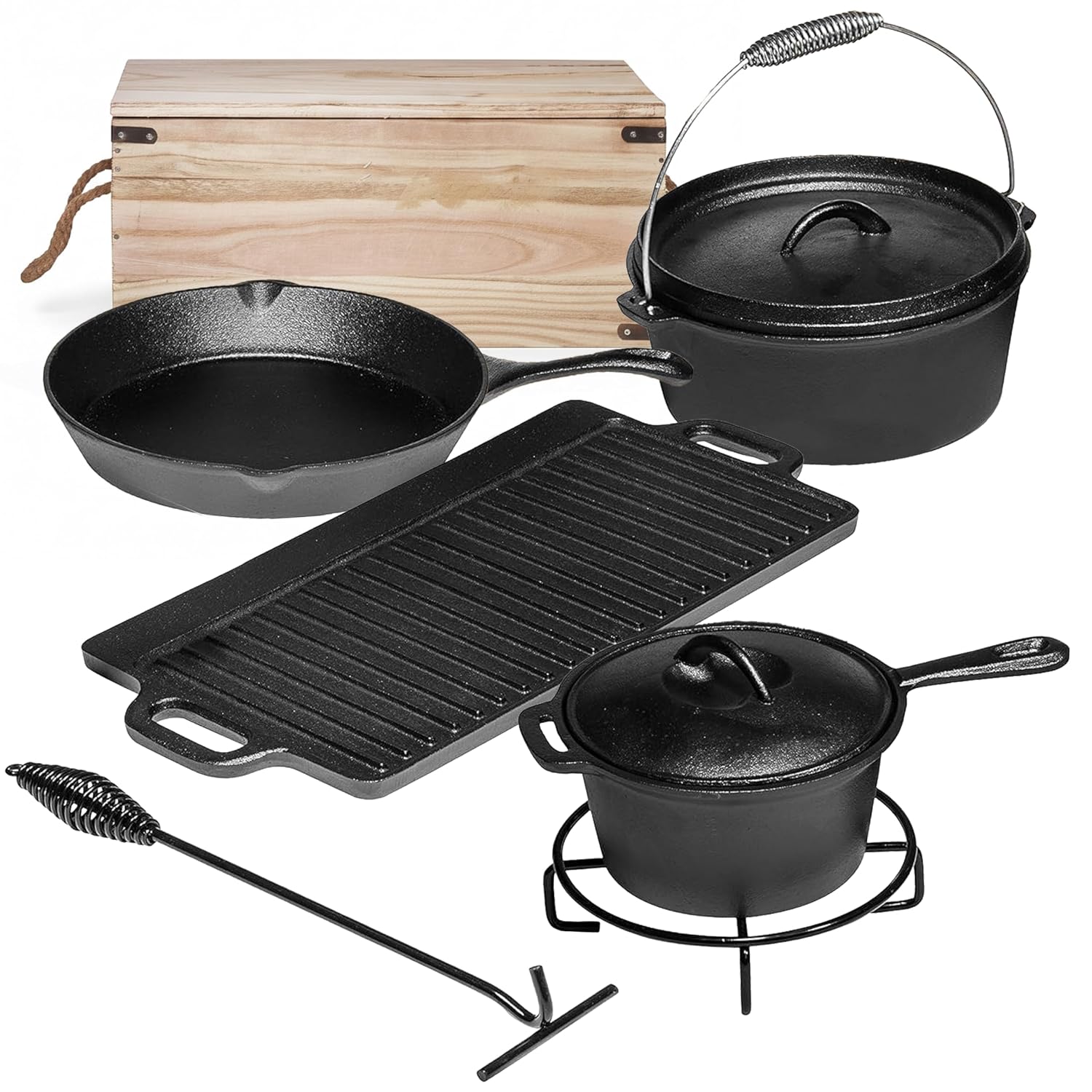 7 Parçalı Kamp Yemek Pişirme S - Camp Dutch Oven Cast incelemesi ve fiyatı